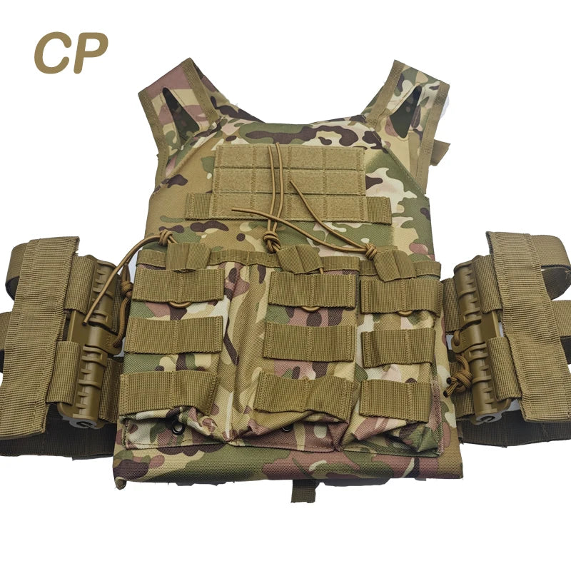 New Quick Release Buckle JPC Tactical Vest Triple Magazine Pouch Hunting Carrier Airsoft Accessory MOLLE CS Game Security Vest