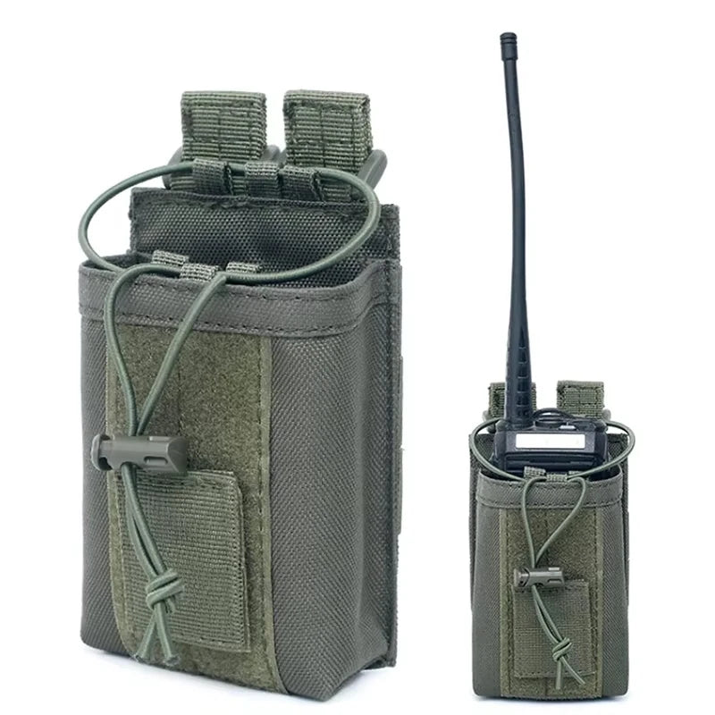 NEW HOT Tactical Molle Radio Holder - Heavy Duty Pouch Case | Holster for Two-Way Walkie Talkies Hunting ﻿