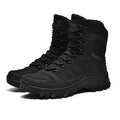 CHRLCK Men's Anti-slip Hiking Boots Waterproof Mountaineering Shoes High Top Outsole Cushioning Wear-resistant Tactical Shoes