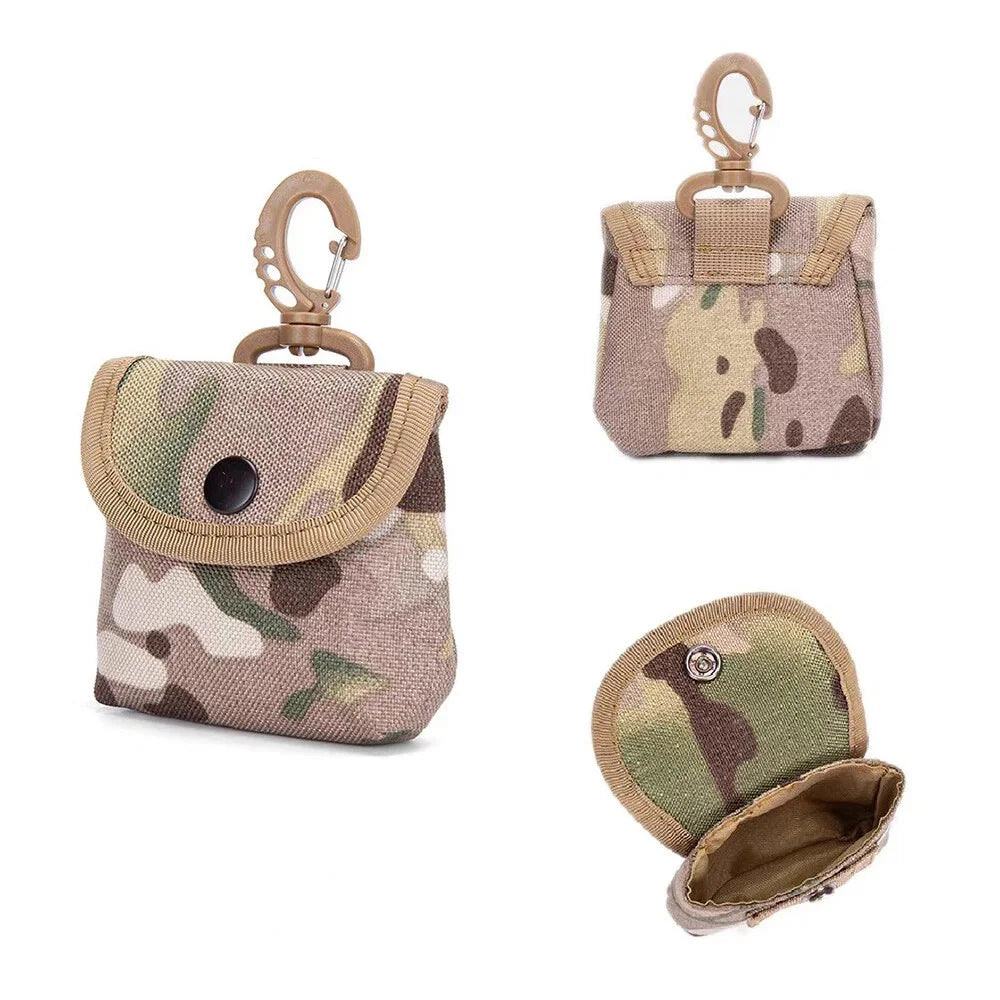 Waterproof Oxford Fabric Mini EDC Pouch Keychain Bag Portable Coin Earphone Keys Storage Bag Outdoor Hunting Waist Organizer