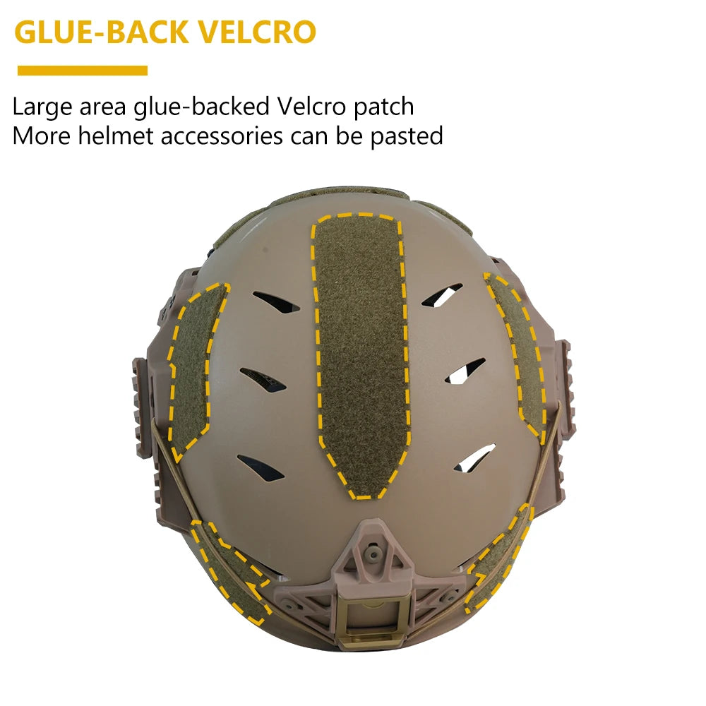 BOOIU Wendy 3.0 Training Tactical Helmet Adjustable Knobs Liner Pad Multi Function Rails Helmet For Outdoor CS Protective Gear
