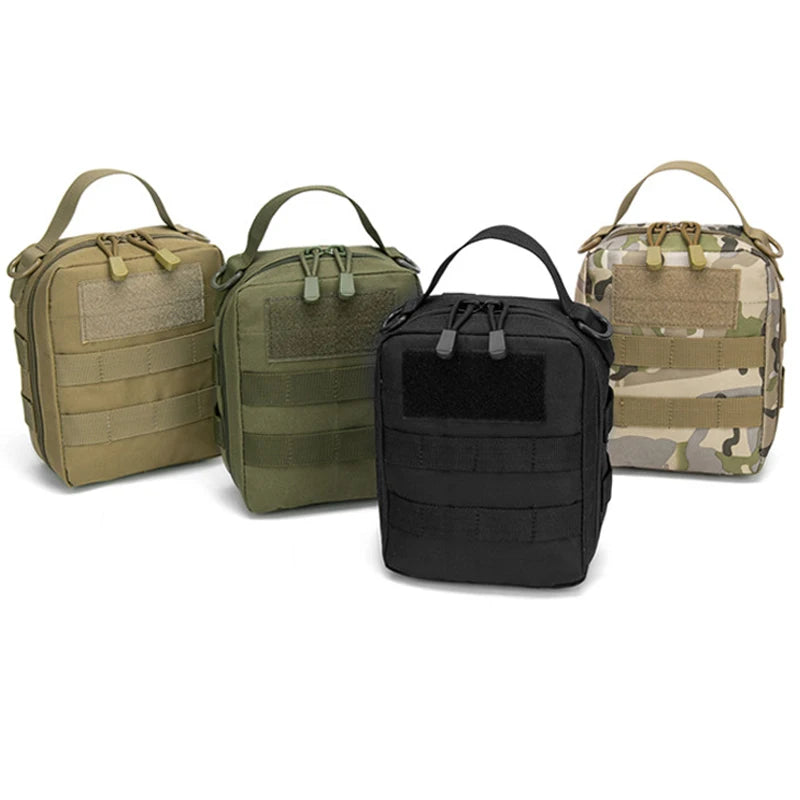 Multifunctional MOLLE Tactical IFAK Medical Pouch Portable Outdoor Emergency First Aid Kit Survival Tool Storage Bag With Patche