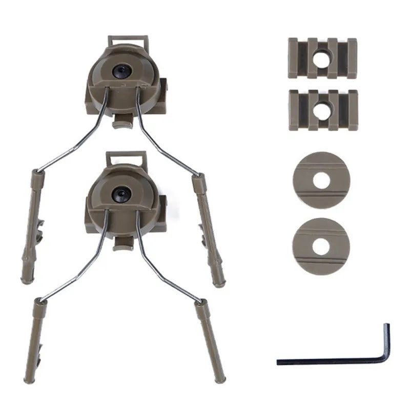 New Tactical Helmet Adapter Set Paintball Headset Holder Fast Helmet Rail Adapter Rail Mount Kit Accessories