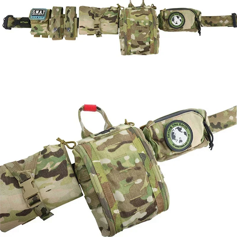 Survival Molle Medical Pouch Tactical First Aid Kit Airsoft EDC Outdoor Hunting Camping Emergency Multicam Waist Bag