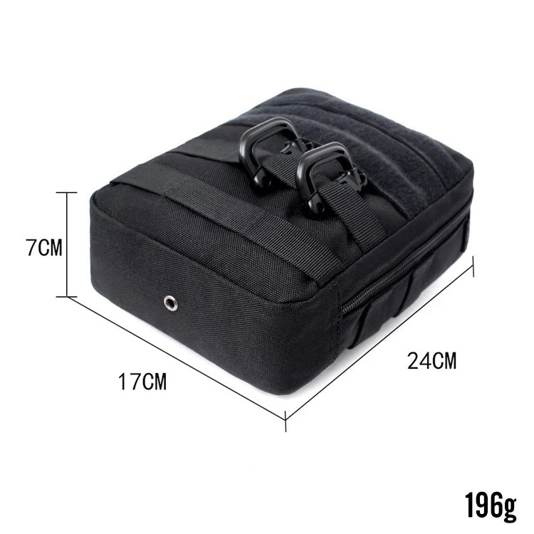 MOLLE Tactical EDC Pouch 600D Nylon Water Resistant Utility Organizer Bag for Outdoor Hiking Camping Hunting