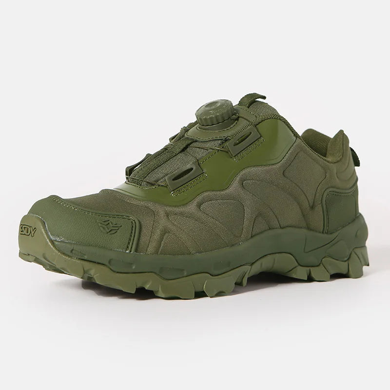 Topfight Mens Military Grade Outdoor Hiking Boots with BOA Lacing System Green Trekking Adventure Shoes Climbing Shoes