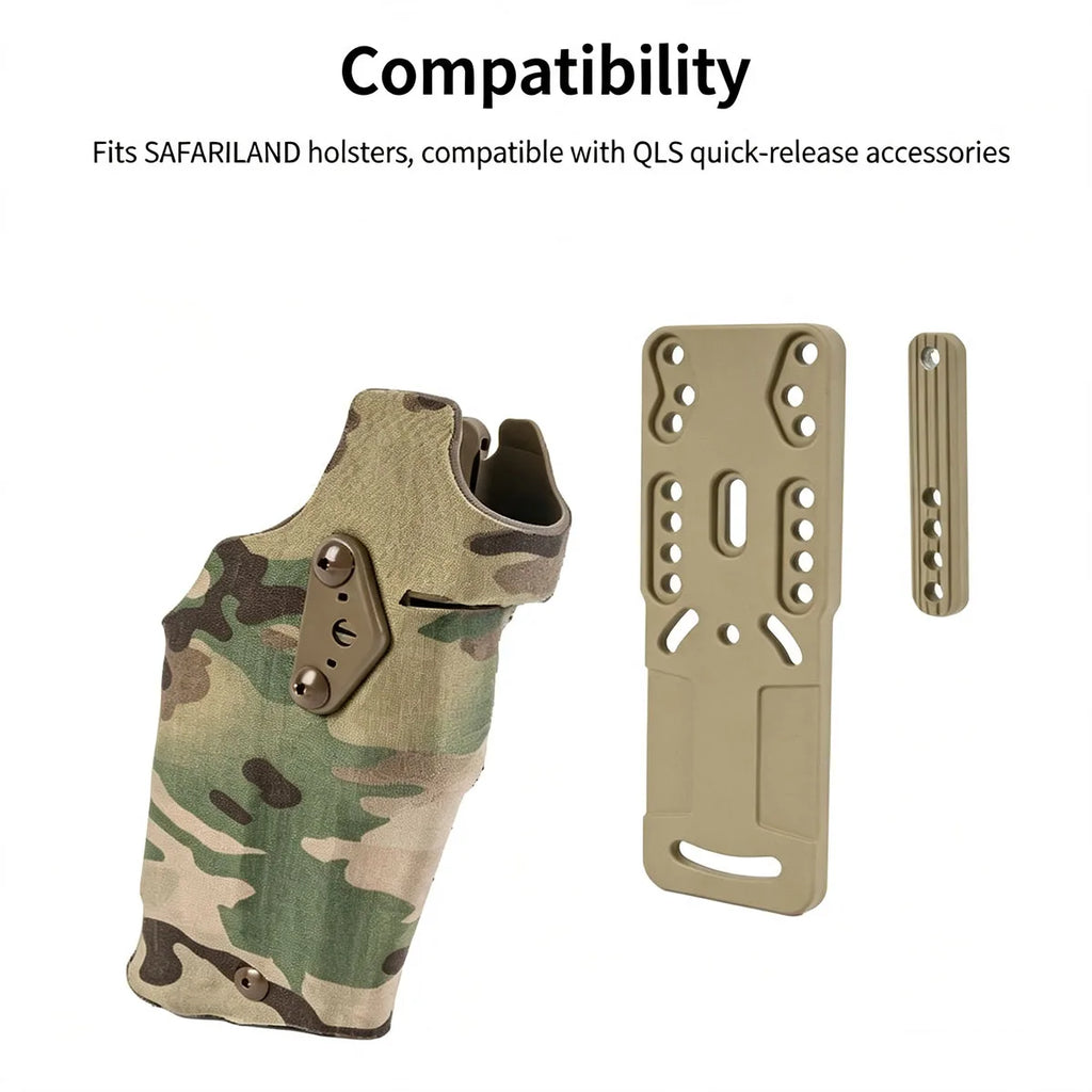 Short Modular Holster Adapter Tactical Holster Mount Gear Accessory MOLLE Compatible Pistol Holster Attachment for Tactical game