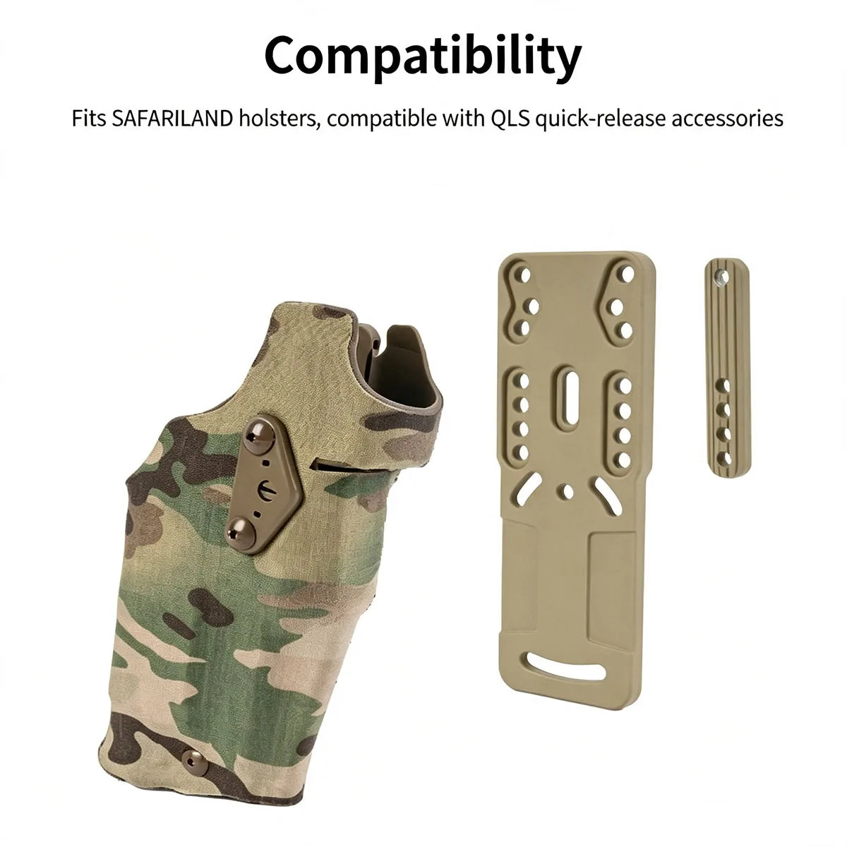 Short Modular Holster Adapter Tactical Holster Mount Gear Accessory MOLLE Compatible Pistol Holster Attachment for Tactical game