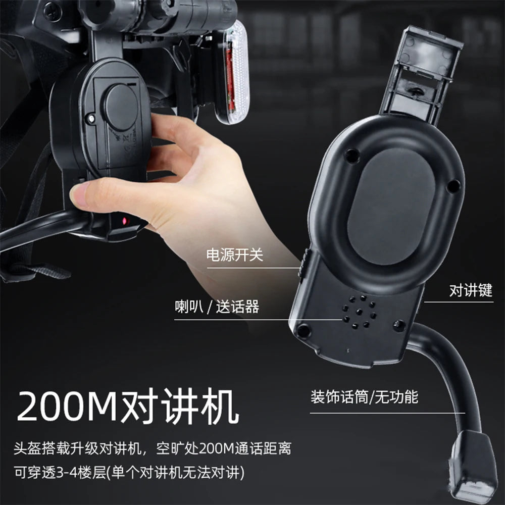 Airsoft Children's Tactical Helmet Set with flash Lamp Intercom Telescope for CS Cosplay Paintball Shooting Birthday Gifts