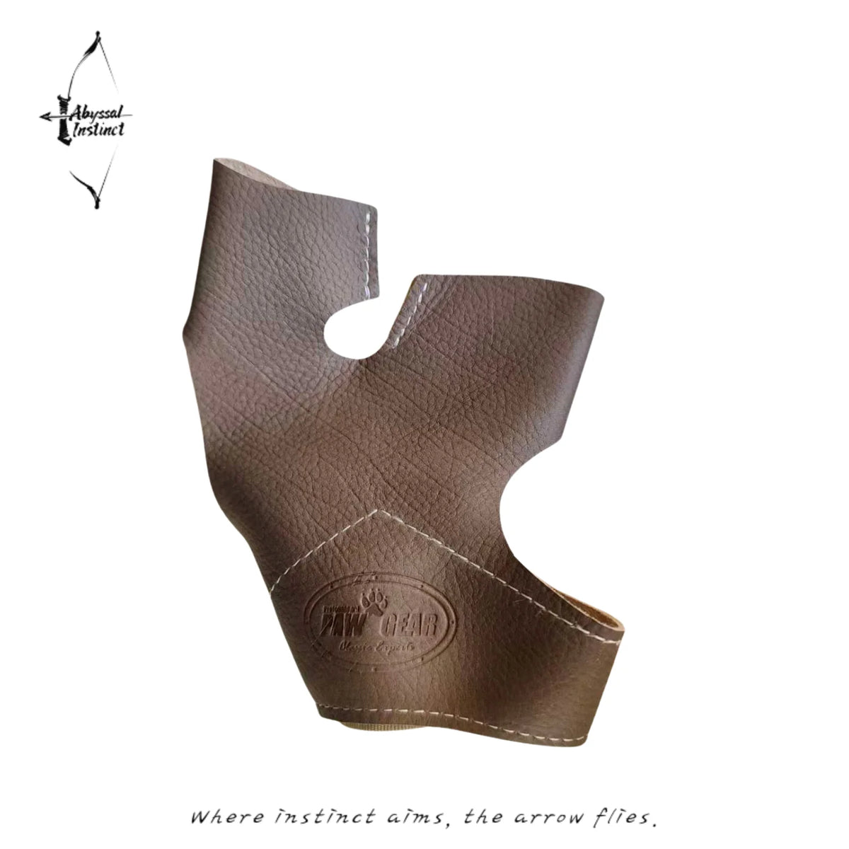 Bow Hand Guard Glove for Hunting - Protective Leather Glove Against String Slap for Recurve Bow