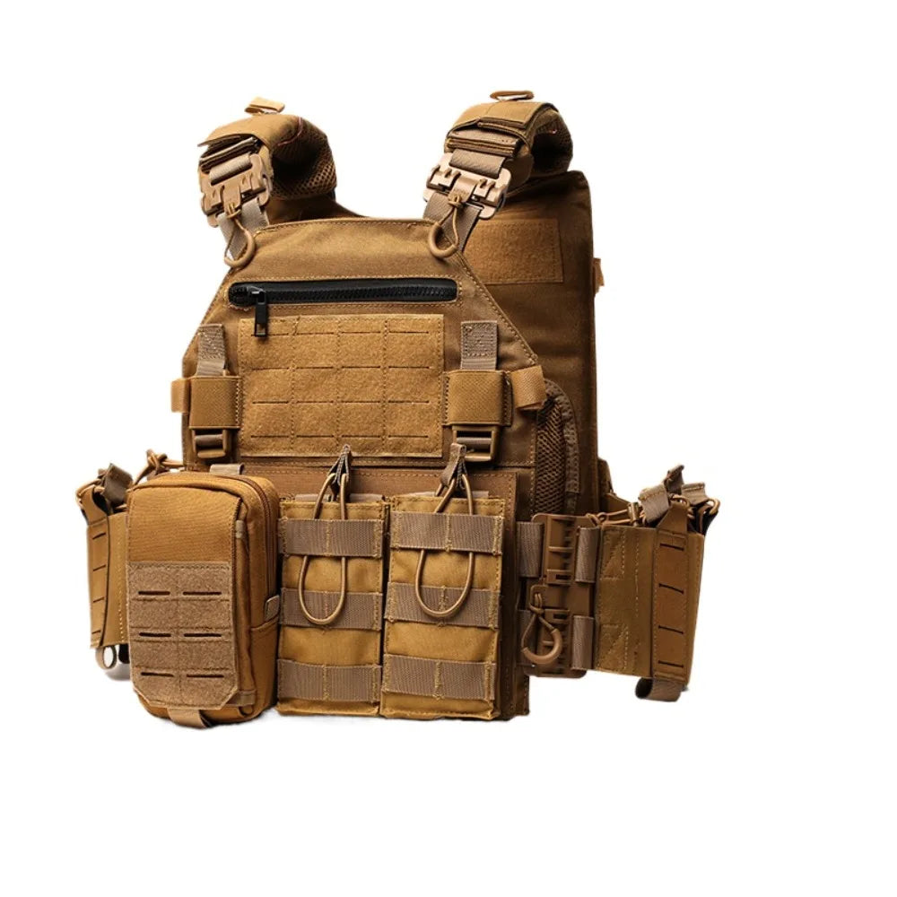 Multi-Functional JPC Tactical Vest Camo MOLLE Webbing Adjustable Breathable Vest For Hunting Airsoft Wargame