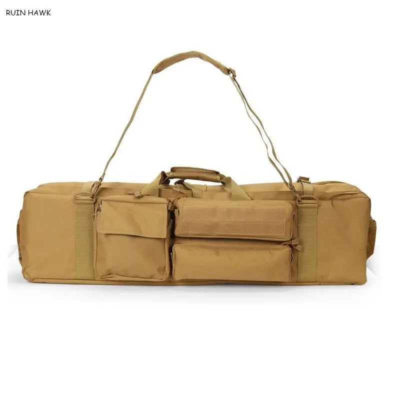 1000D Nylon M249 Tactical Gun Bag Heavy Duty Airsoft Air Gun Carry Case with Shoulder Strap for Hunting Equipment