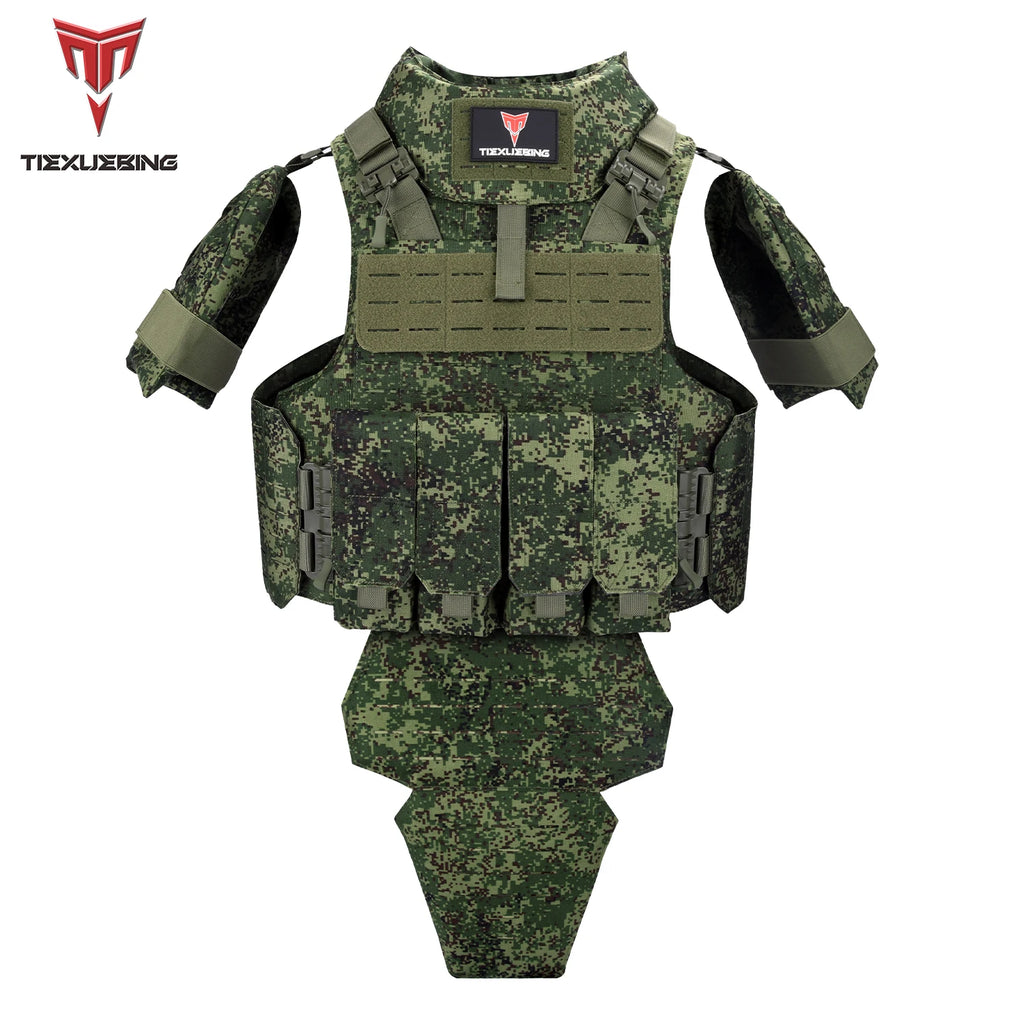 Tiexuebing 1000D Waterproof Wear-Resistant Outdoor Multi-Functional Laser Molle Module Full-Defense Tactical Vest