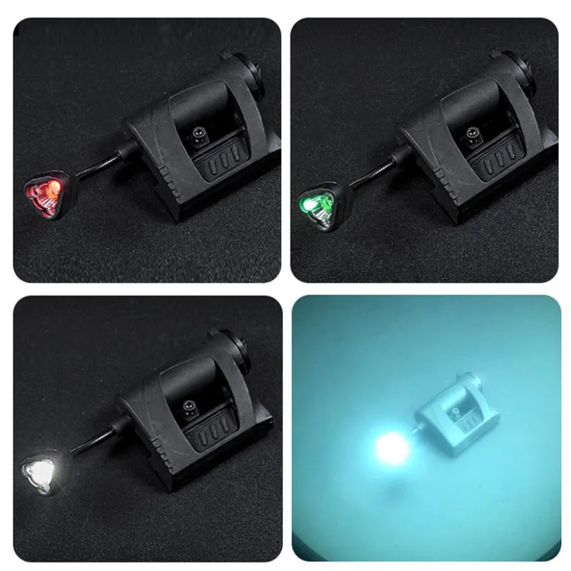 Tactical Helmet Light Mpls Charge 4 Modes Green Red IR Laser Helmet Lamp Energy Saving Helmet Flashlight