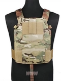 Emerson LBT6094 Style SLICK Medium Plate Carrier Tactical Chest Rig Paintball Hunting Vest Gear Body Armor MC BLACK CB