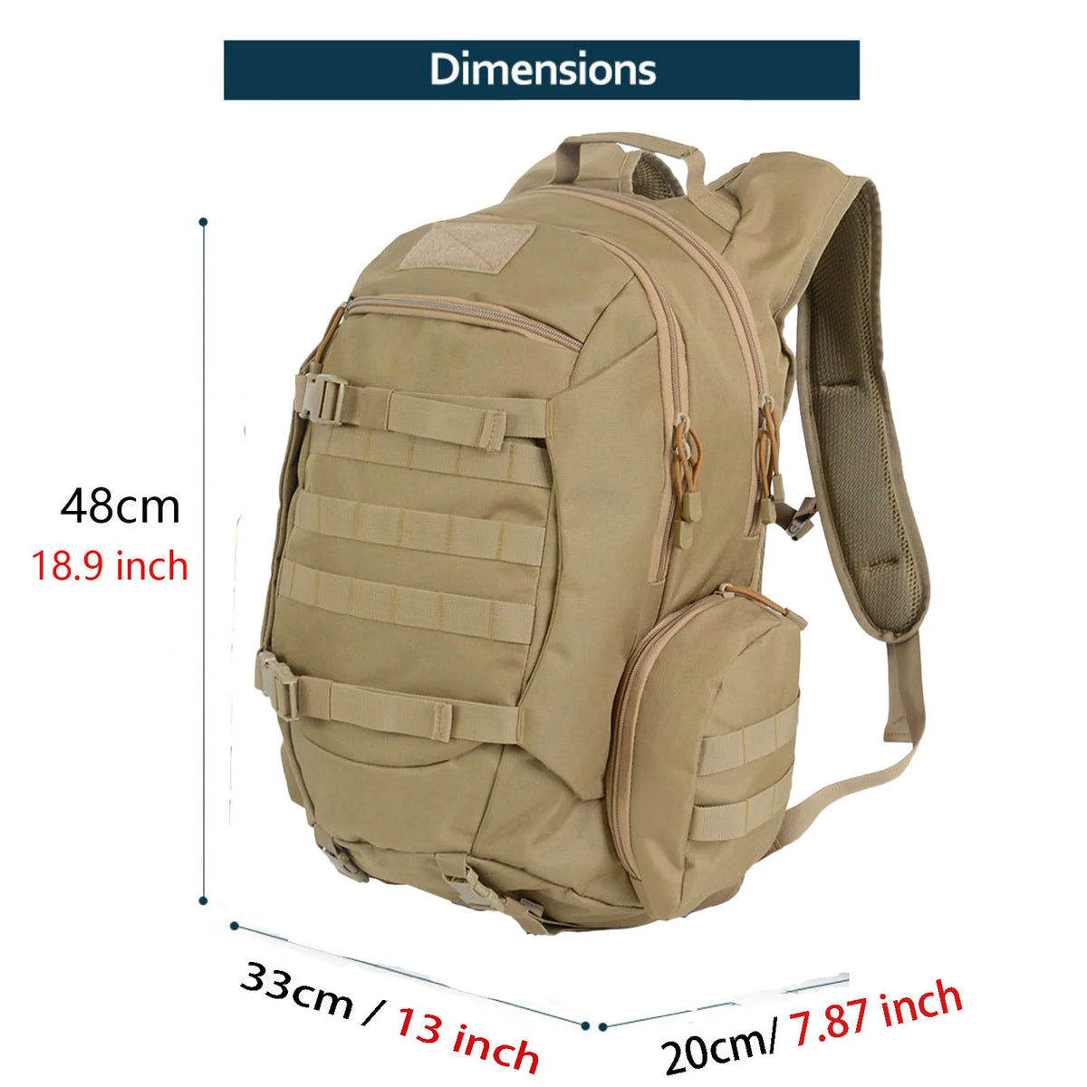 THURAM 45L Waterproof Fishing Hunting Backpack Outdoor Rucksacks Tactical Sports Camping Hiking Trekking Bags