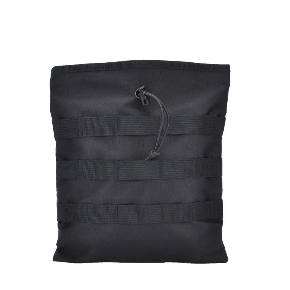 Tactical Roll-up MOLLE Dump Pouch Magazine Recovery Bag Outdoor Drawstring Mag Recycling Storage Pack for Airsoft Hunting Gear