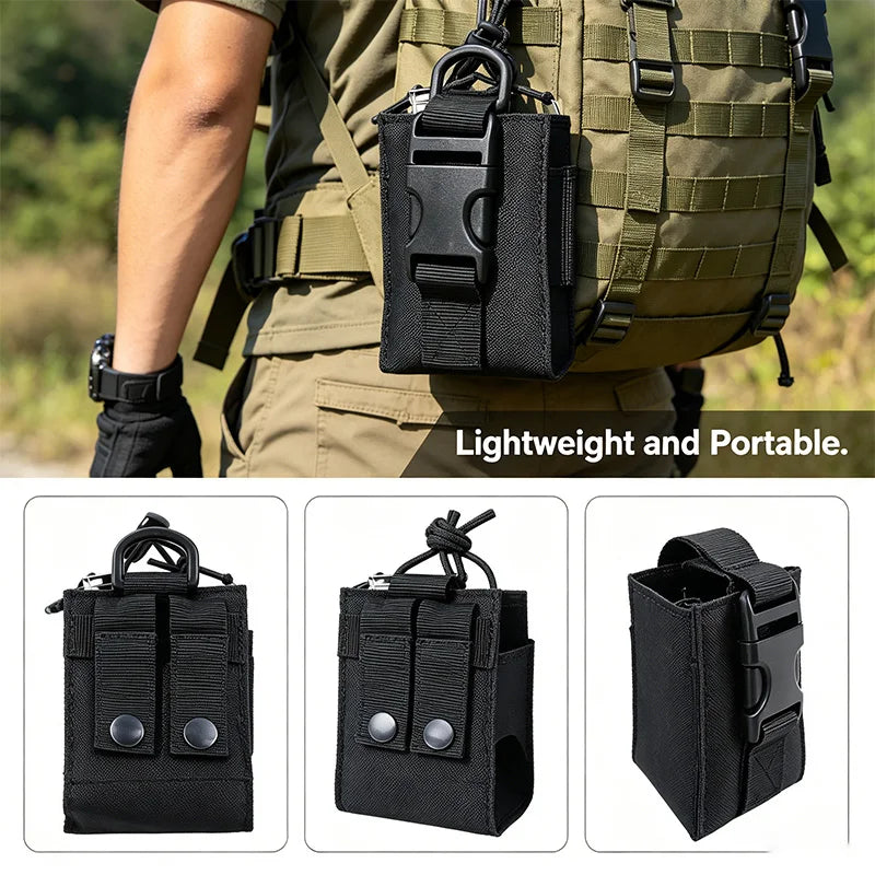 Outdoor sports Mole walkie-talkie bag, wireless calling device bag, multi-functional accessory small waist bag, waterproof