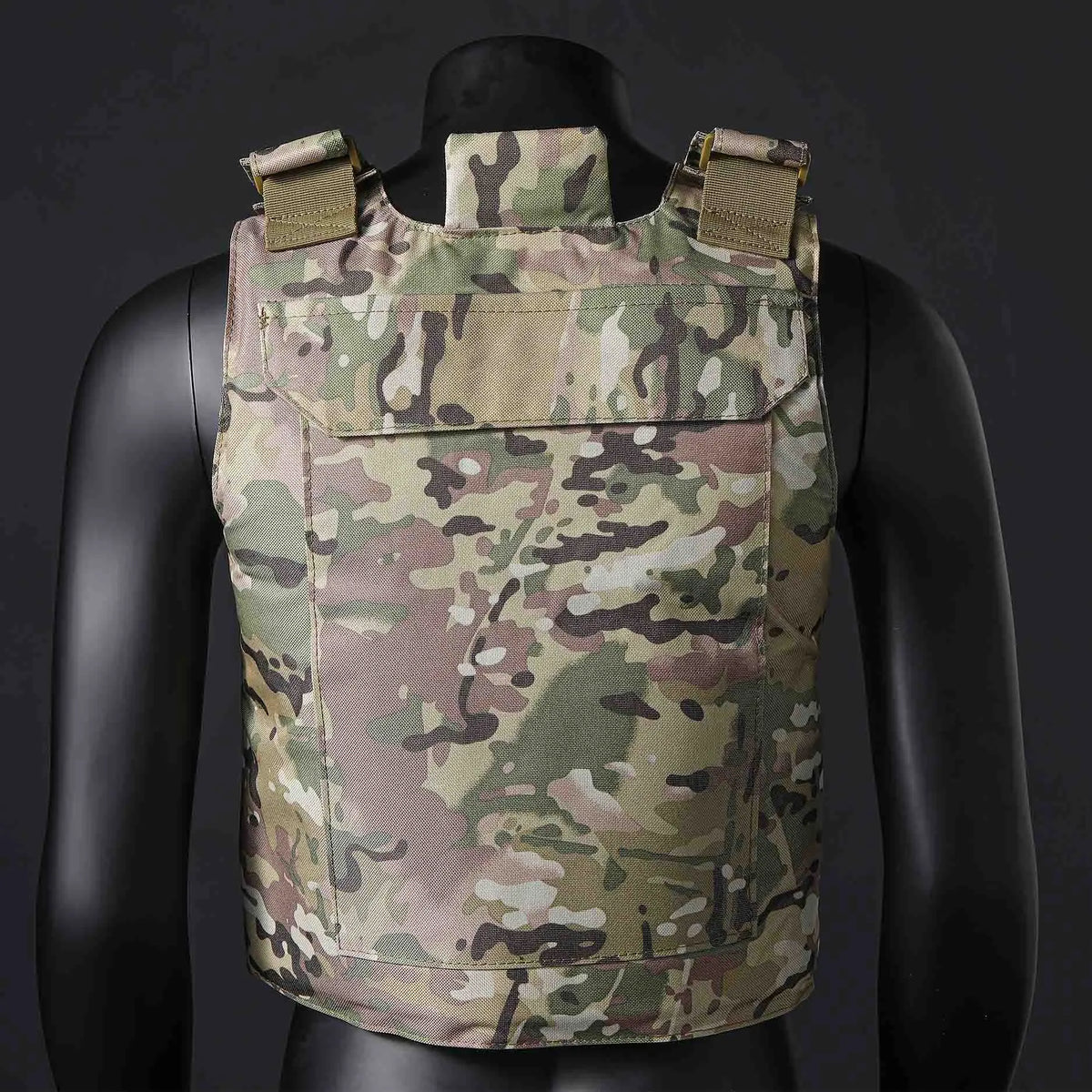 (Gift of American Flag) Quick Detachment Training Outdoor Vest Wilderness Adventure Equipment Training Clothes Black Eagle Vest