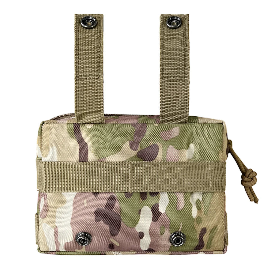 Metal buckle suspension system outdoor EDC tool kit accessory kit Molle waist bag can be hung on top of hunting vest backpack