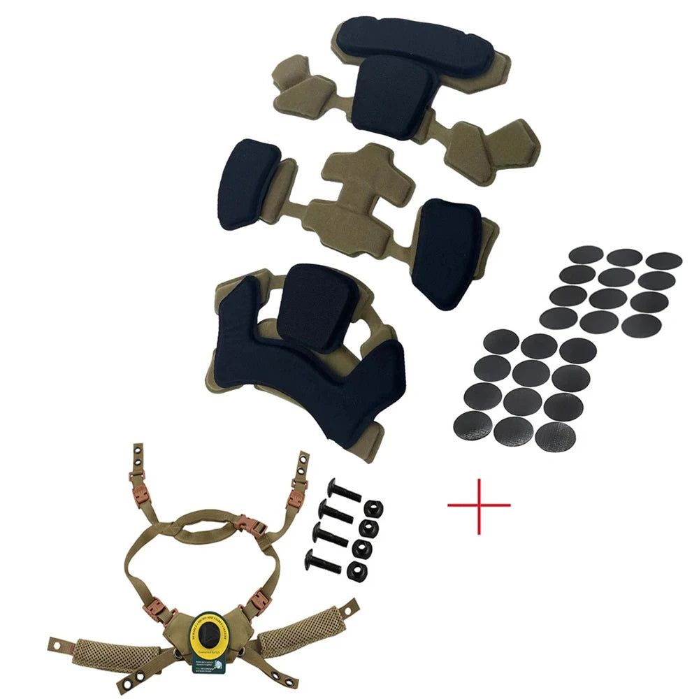 Wendy Helmet Suspension System Tactical Helmet Adjustable Lanyard FAST MICHHelmet Accessory Gen 3 Memory Foam Pad