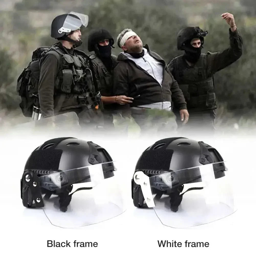 Quality Lightweight FAST Helmet MICH2000  Anti-Riot Face Shield tactical Helmet Outdoor Painball CS Riding Protect Equipment