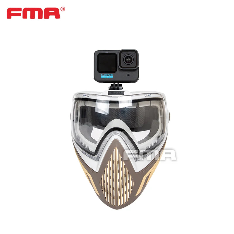 FMA Action Camera Mount for F1/F5 Helmets - Six-Point Fixation for Stability and No Shaking
