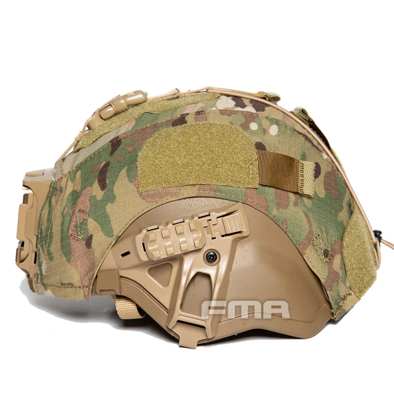 FMA Outdoor Tactical Combat IHPS Helmet Heavy Version 19 Series Helmet V-shaped Guide Rail 7mm Thick Helmet w/Cover