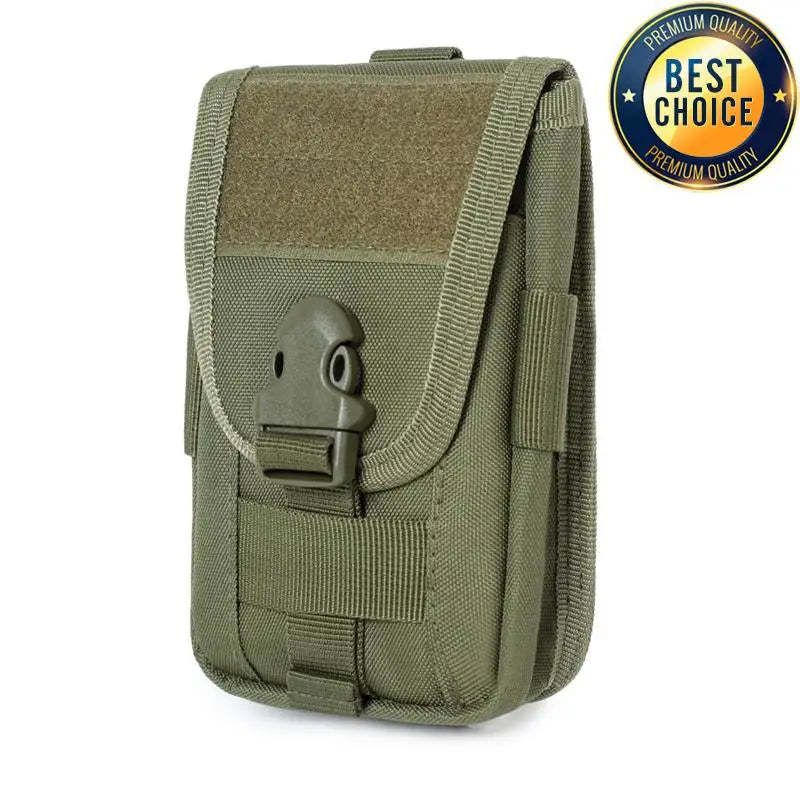 1000D Camo Tactical Running Bag Sports Phone Bag Waist Pocket Double Layer Molle Accessory Power Bank Bag Wallet Pack