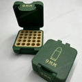 New Mini Ammo Storage Boxes .22WMR 9mm Bullet Storage Box, Enthusiast Desktop Gift Collection，just An Empty Box //26623