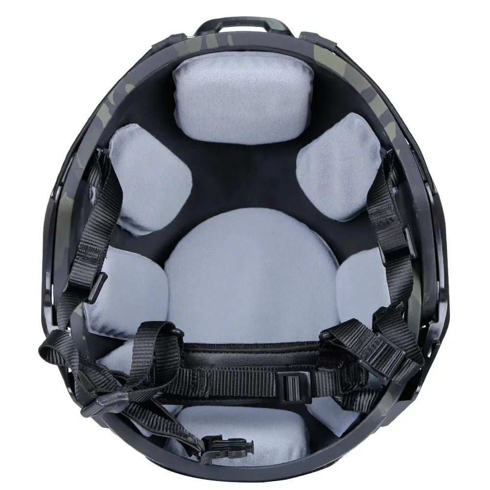 Upgrade Half-covered Tactical Fast Helmet Paintball Wargame Gear Helmet Utility Safety Head Protect Outdoor Hunting Gear
