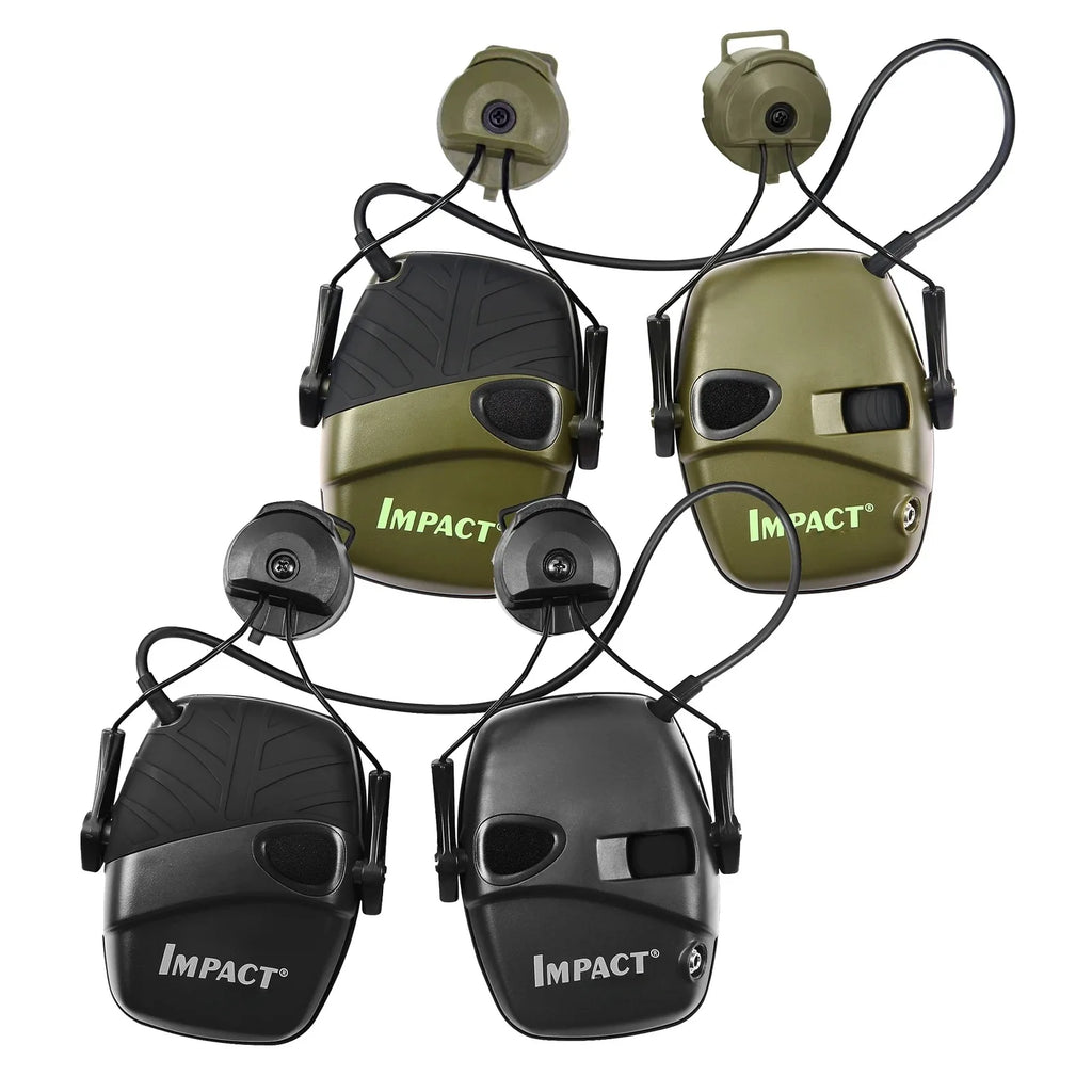 Electronic Shooting Headset Active Electronic Earmuff Ear Protect Noise Reduction Helmet Mounted Version Tactical Headphones