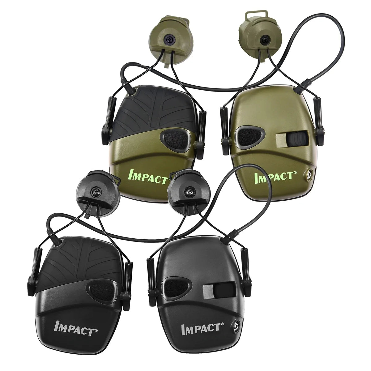 Electronic Shooting Headset Active Electronic Earmuff Ear Protect Noise Reduction Helmet Mounted Version Tactical Headphones