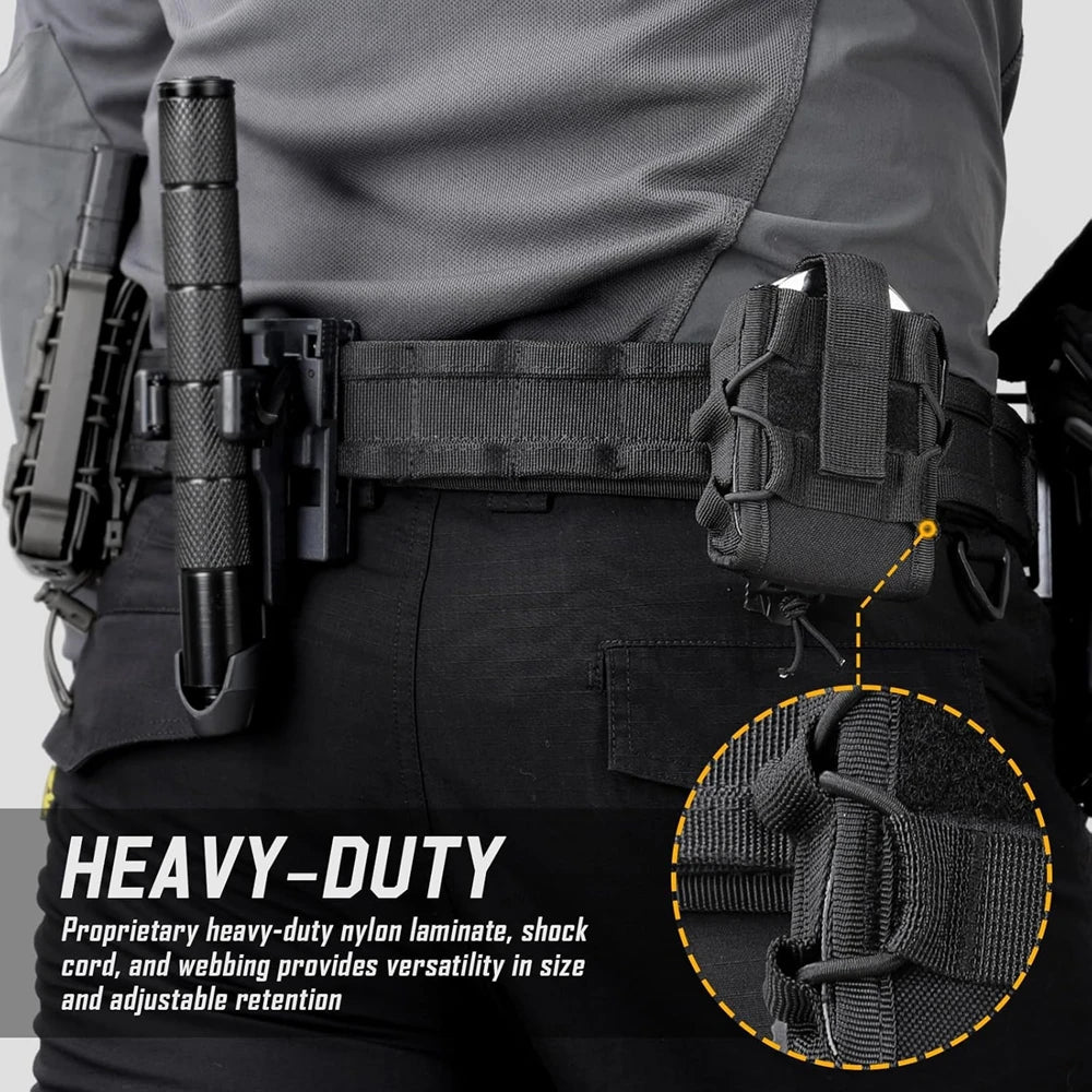 Tactical Handcuffs, Holder Bag, Open Top, Universal Handcuffs Box, Shackles, Gun Holster, Waist Bag, Belt, Hunting Accessories