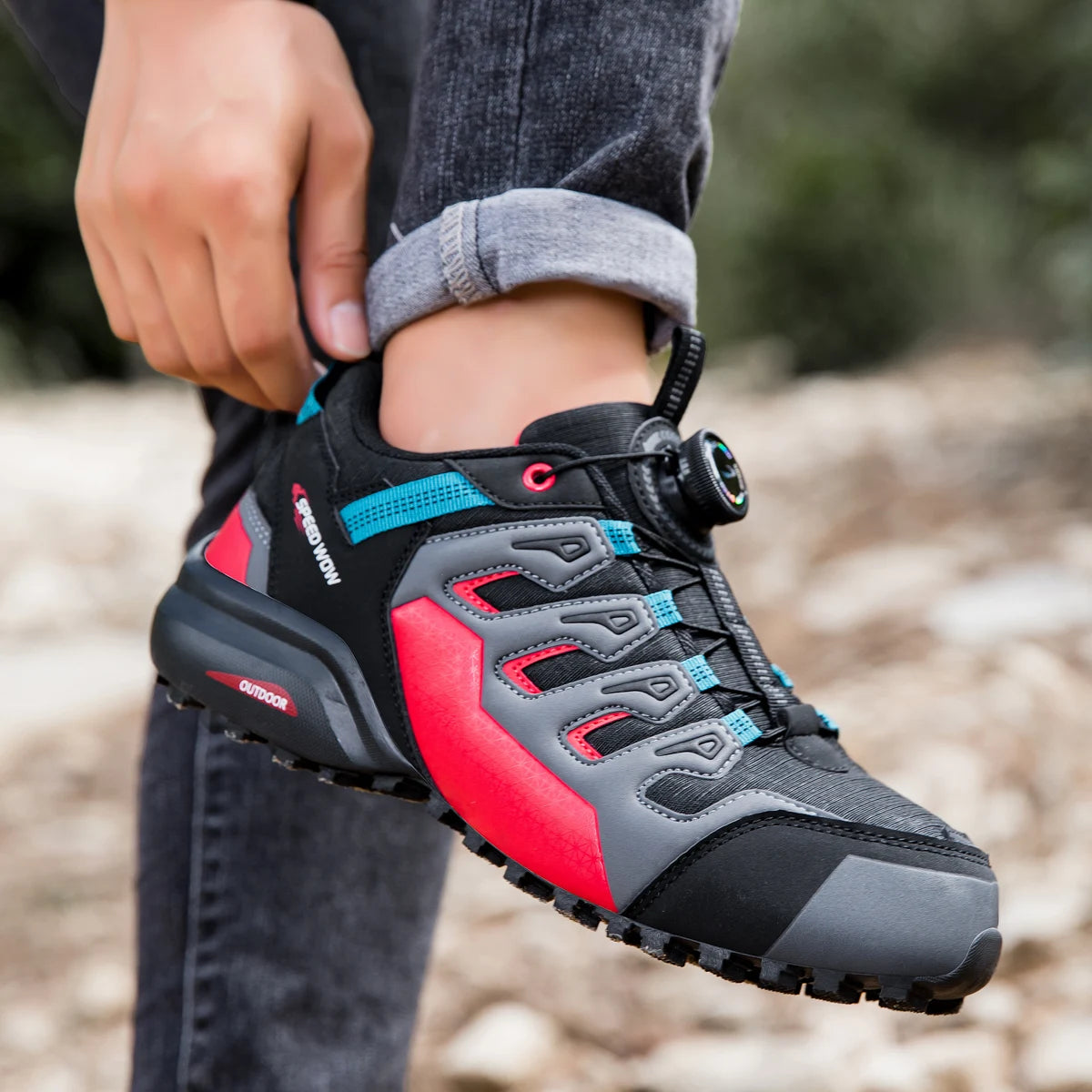 Hiking Shoes for Men Camping Running Walking Jogging Sneaker Boots Waterproof AntiI-Slip Sport Shoes Zapatos Hombre