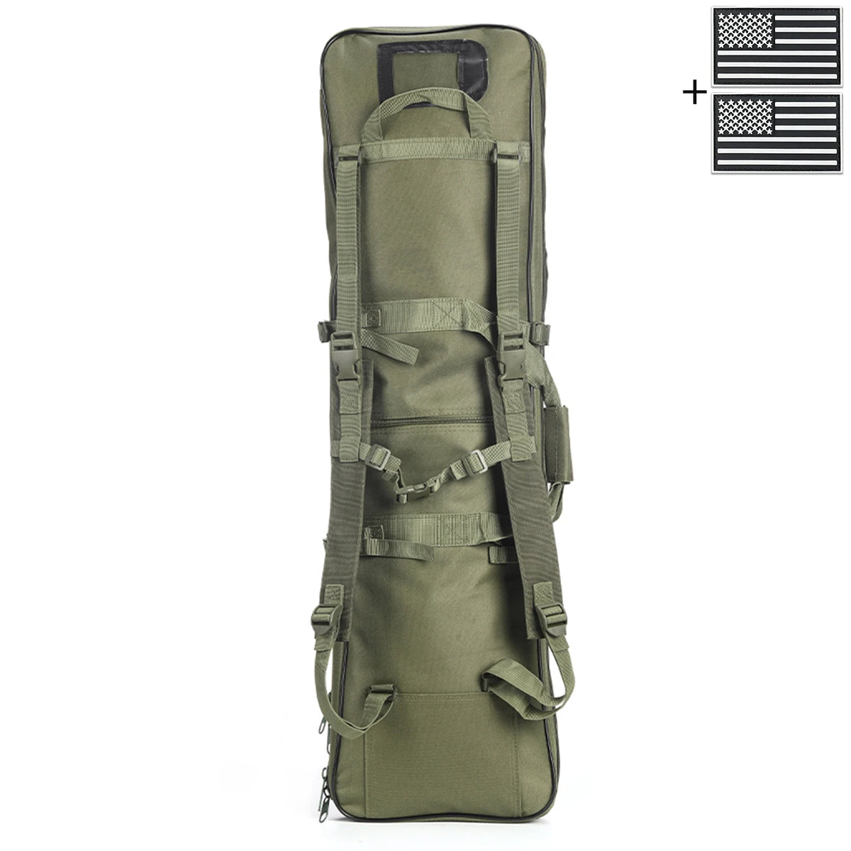 Outdoor hunting long equipment backpack multifunctional storage bag, adjustable shoulder straps, multiple storage pockets