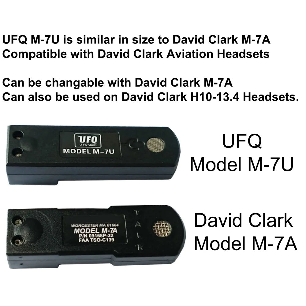 UFQ P2 Black colour aviation headset aviation headphones passive noise cancelling for pilot and passenger students