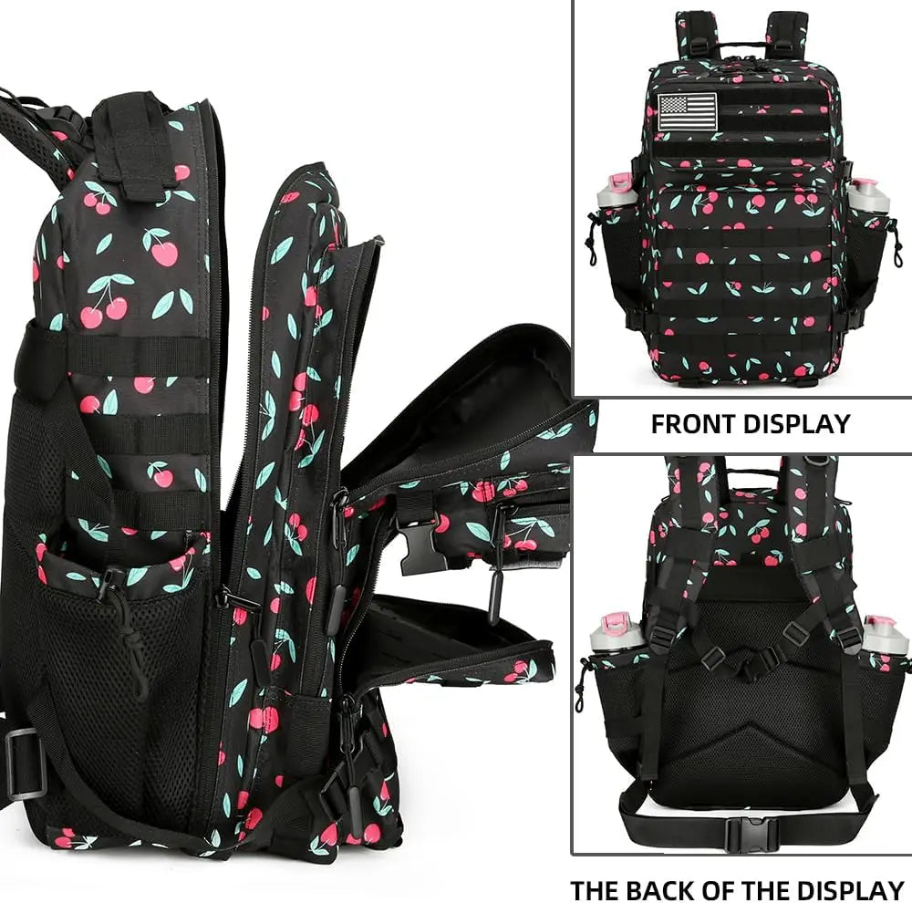 45L Tactical Backpack 3P Bag Assault Backpack Outdoor 3 Days Travel Waterproof Climbing Rucksack Camping Hiking Hunting Mochila