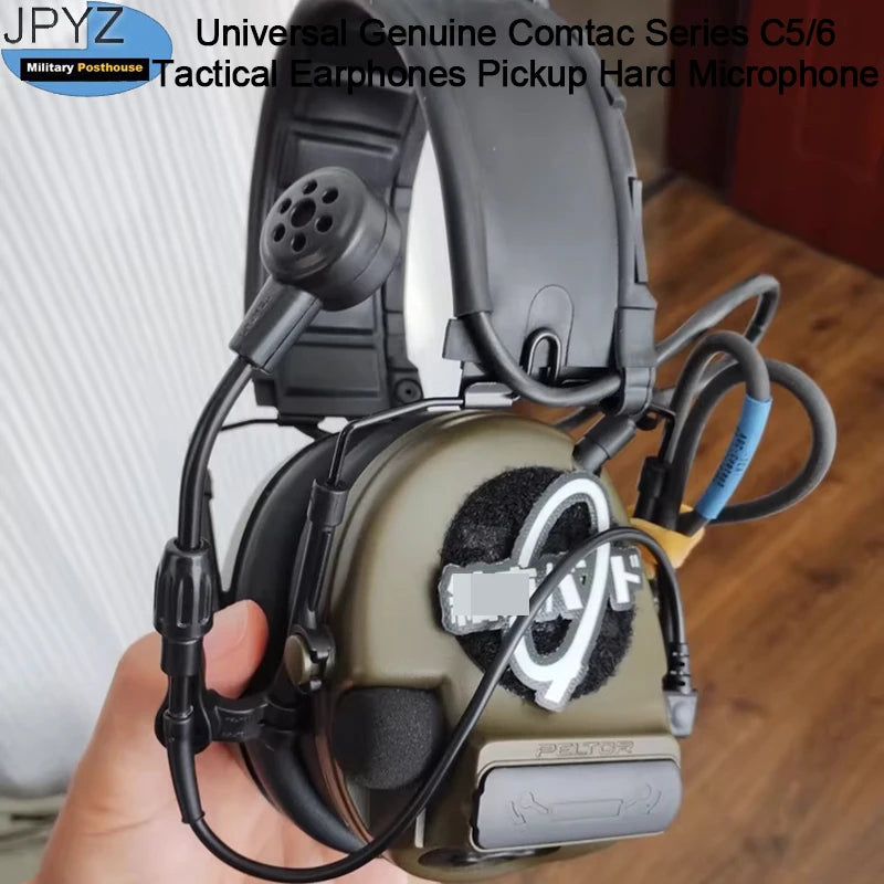 Universal Genuine Comtac Series C5/6 Tactical Earphones Pickup Hard Microphone