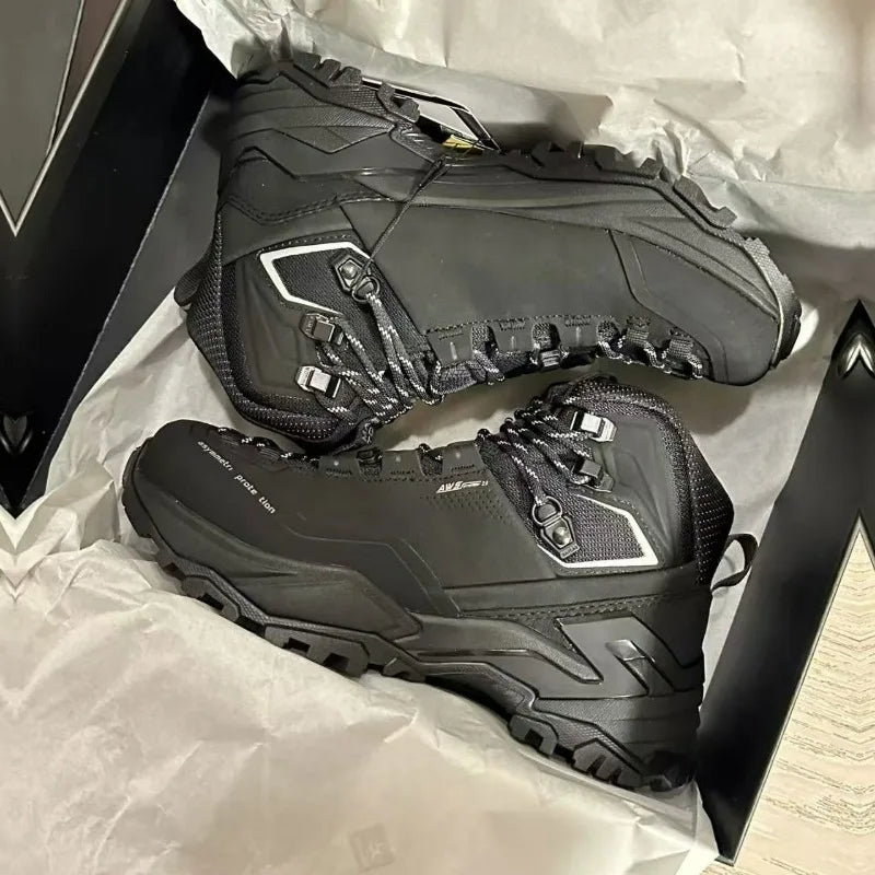 Winter 2025 Hiking Shoes For Men High Top Walking Outdoor Shoe Man Anti-Slippery Trekking Boots Mens Designer  Camping Shoes