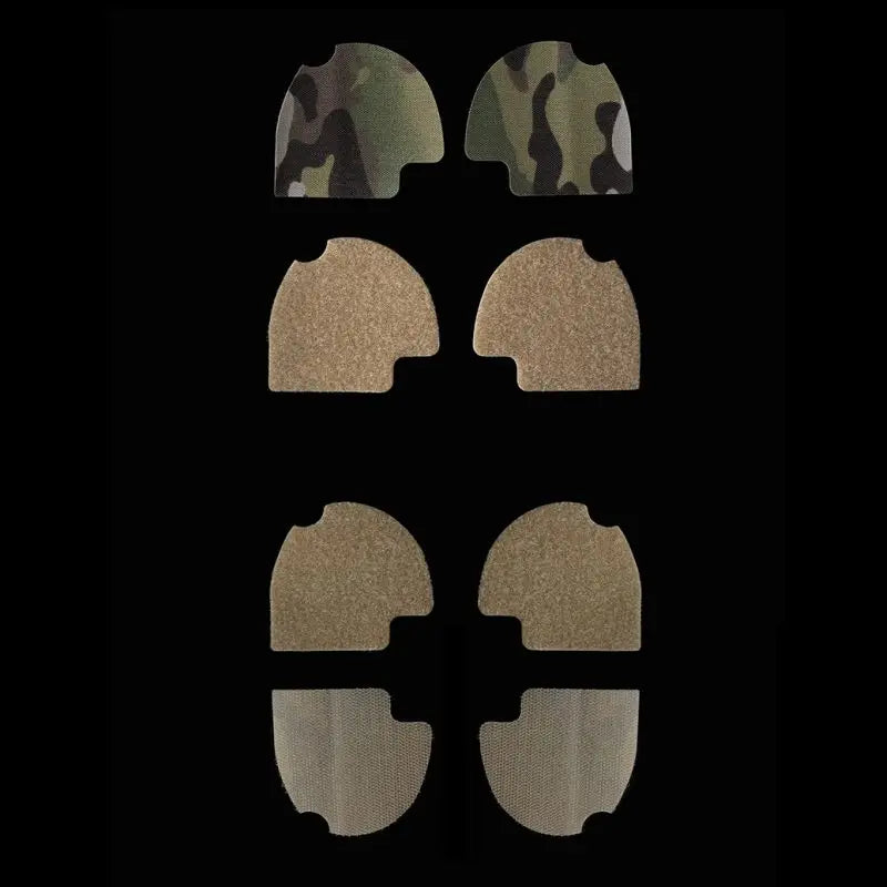 1Pair Tactical Headset Sticker Camouflage/Cable Storage 2-in-1 Patch for Comtac(ⅡⅢⅤⅥ) Hunting Shooting Noise Canceling Headphone