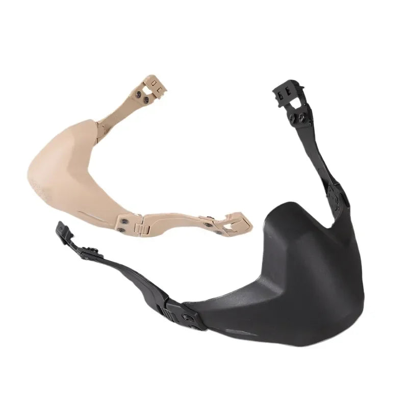 Tactical Half Face Folding Helmet with Rail Mount and Face Shield for Enhanced Protection Compatible with FMA