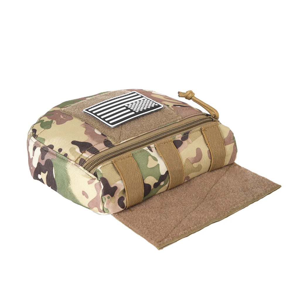 MOLLE Training Tool Bag Concealed Outdoor Tank Top Expansion Bag (Including US Flag)