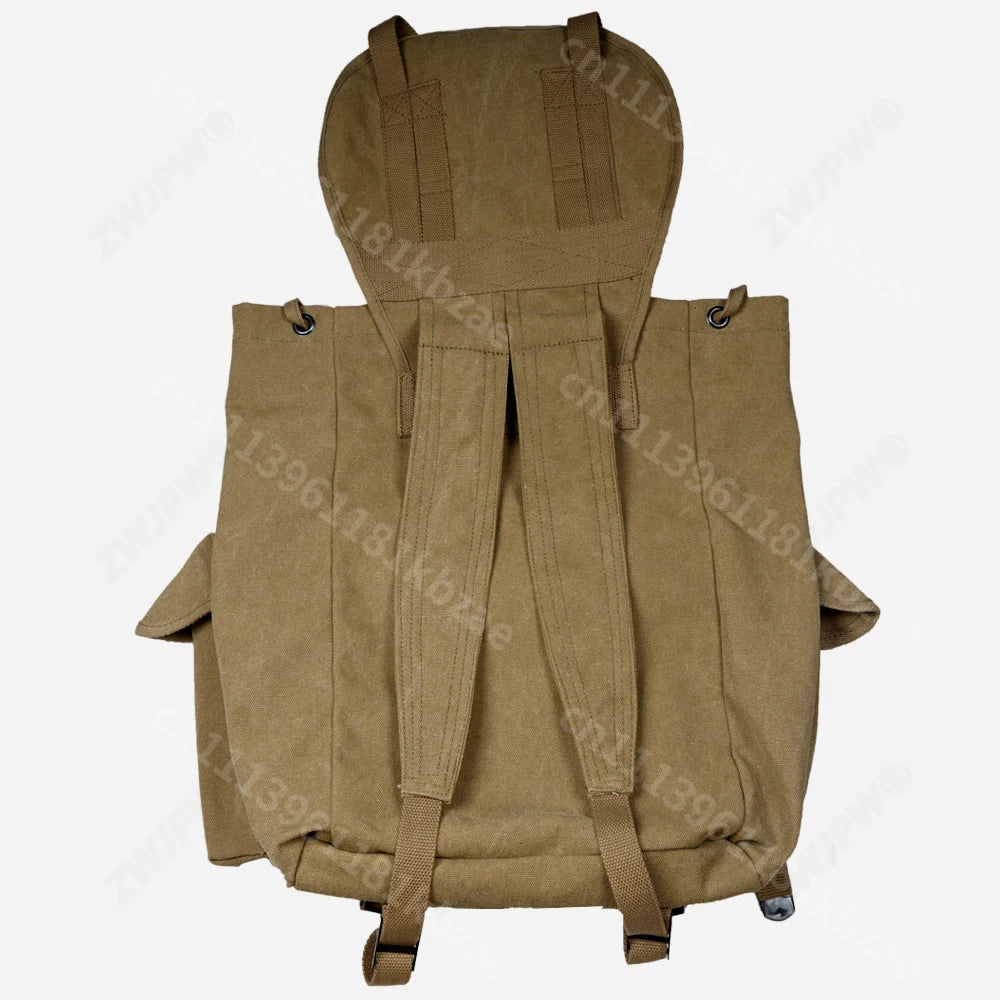 1PC Green Khaki Outdoor Equipment Tactical Large Capacity Bag Vintage WWII US M14 Backpack Running Bag Storage Bag Canvas
