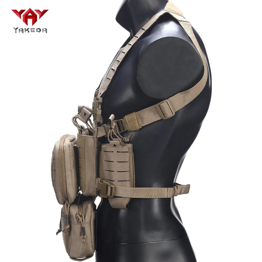 YAKEDA Outdoor Equipment Hunting Chest Hanging with Multiple Miscellaneous Bags, Strong Quantitative Design