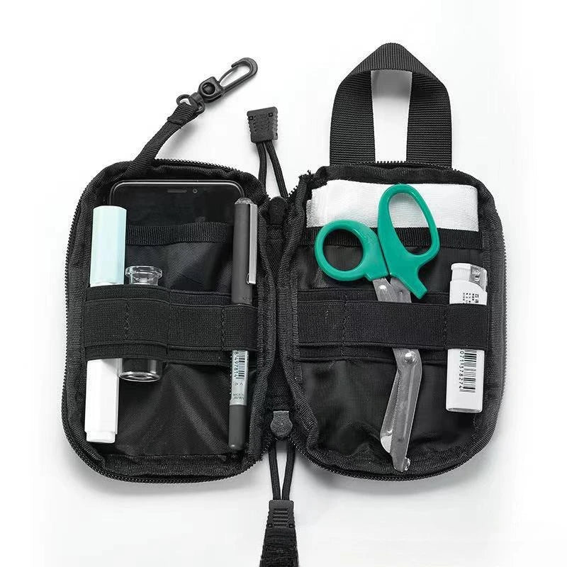 Tactical First Aid Bag Emergency Camping Hunting Mountaineering Medicine Bag Lightweight Utility Tool Portable Storage Waist Bag