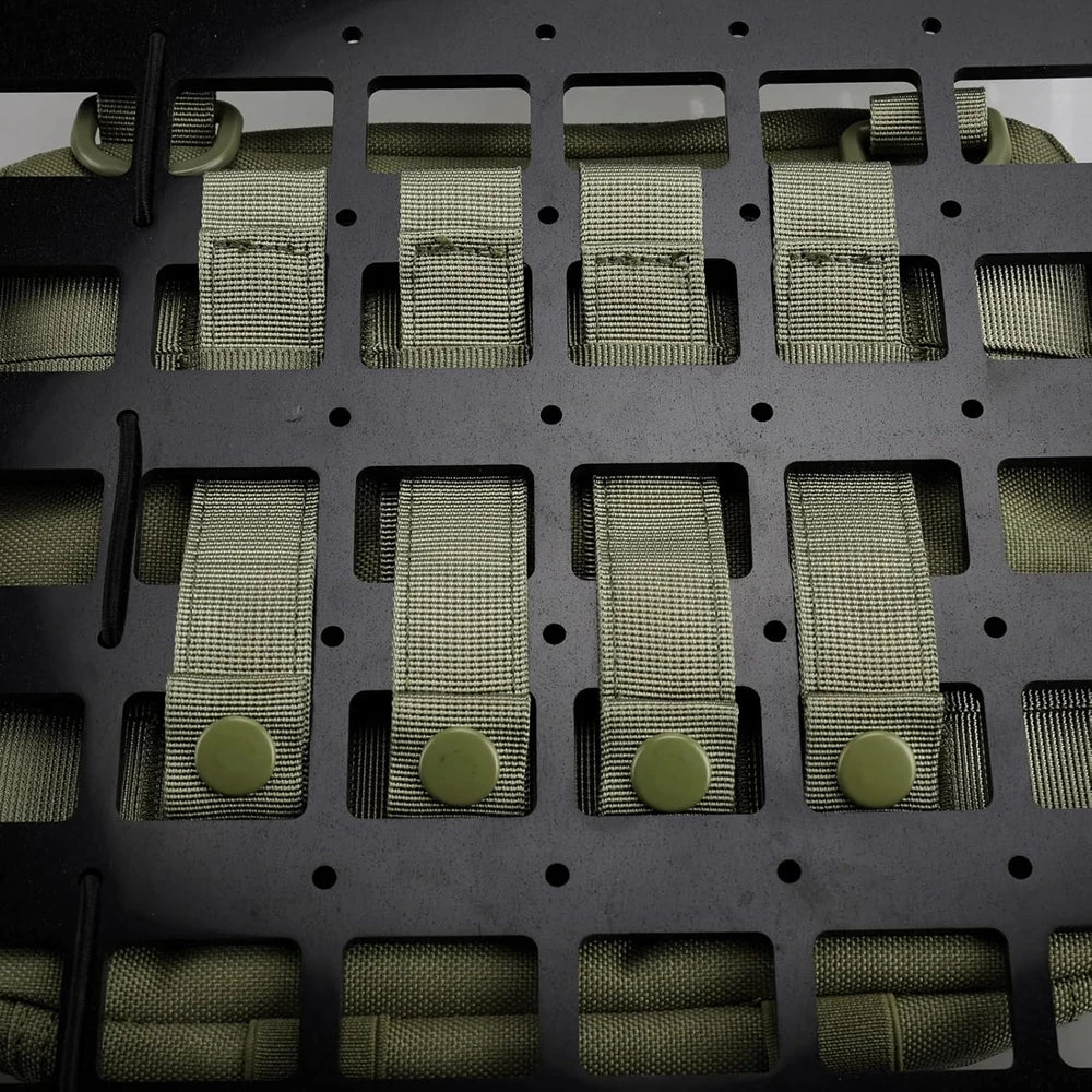 4pcs Outdoor Molle Strap 6 inch Tactical Molle Strap Molle Webbing Straps Attachment Snap Strap Nylon Thumb Snap Straps