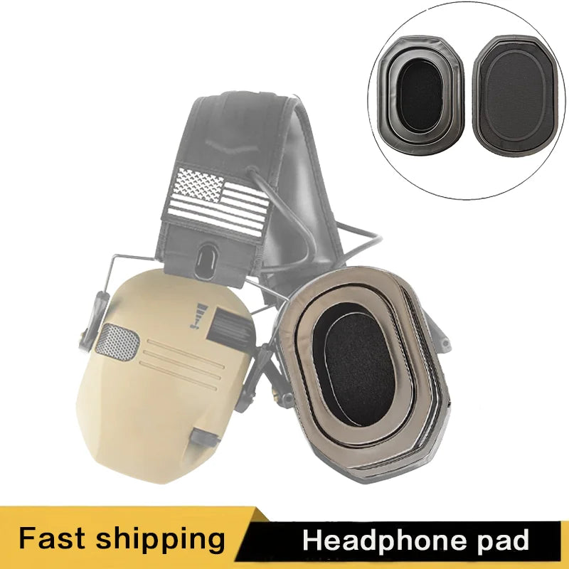 Tactical Gel Ear Pads, Electronic Shooting Ear Cups, Replacement Ear Pads, Earphone Accessories