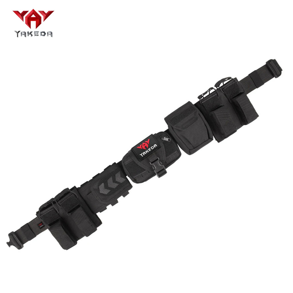 YAKEDA modular waistband with multiple attached straps, quick release buckle, detachable, and reconstituted fabric, durable