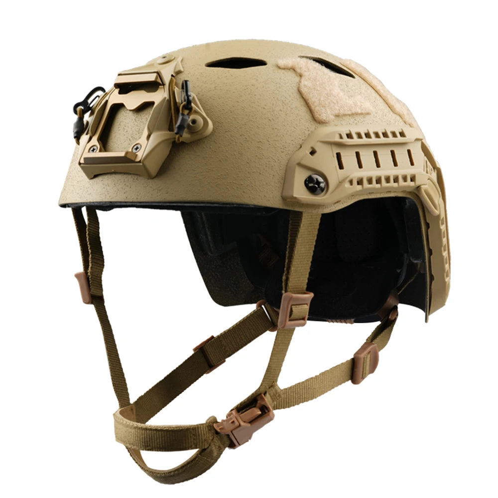 Lightweight breathable carbon fiber tactical helmet with holes; skiing and cycling ; military tactical FAST PJ accessories